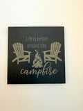 Camping Slate Coasters - Set of 4