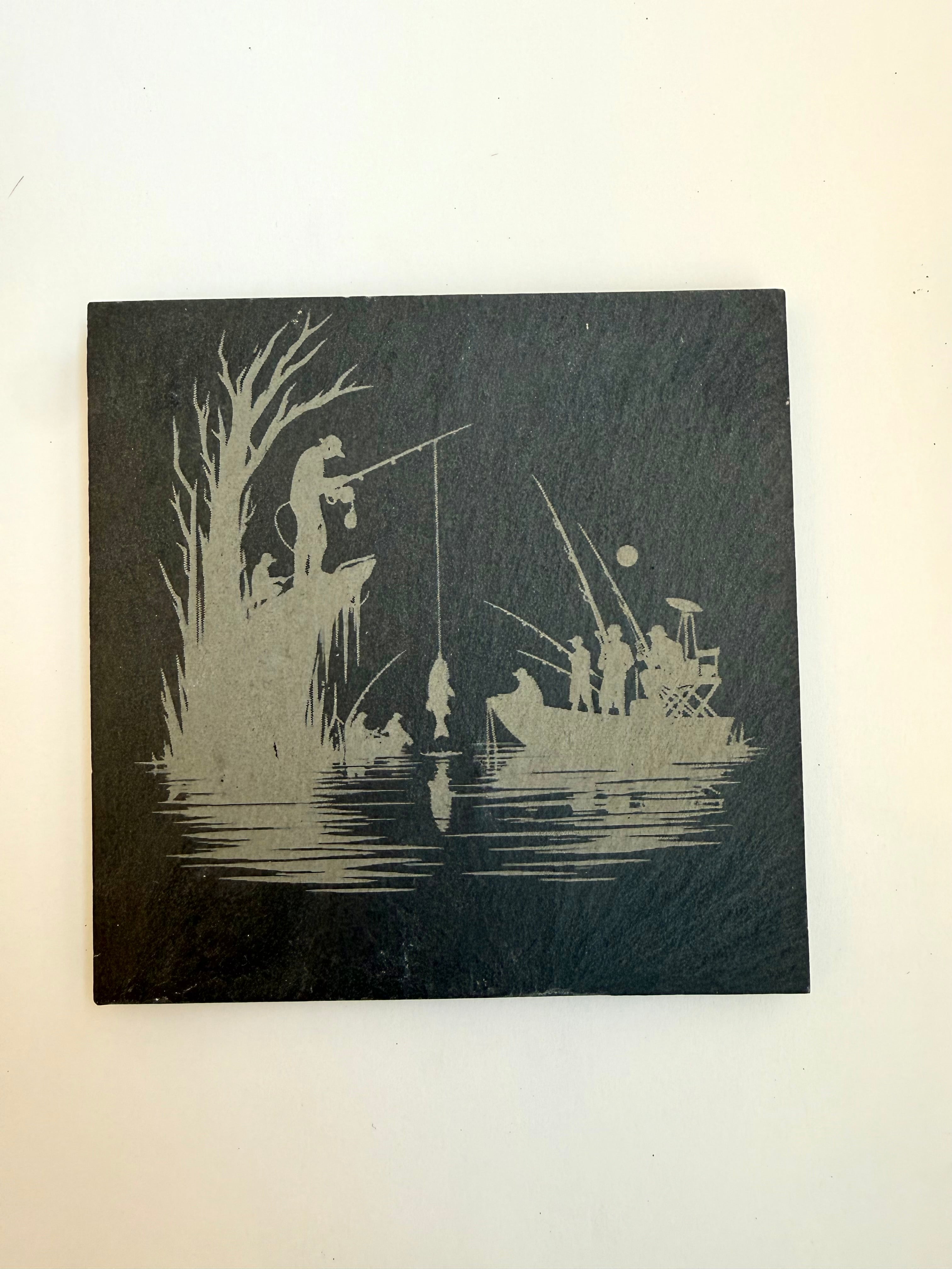Fishing Coasters-Set of 4