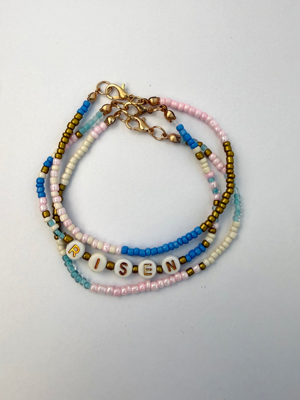 RISEN Beaded Bracelet Stack