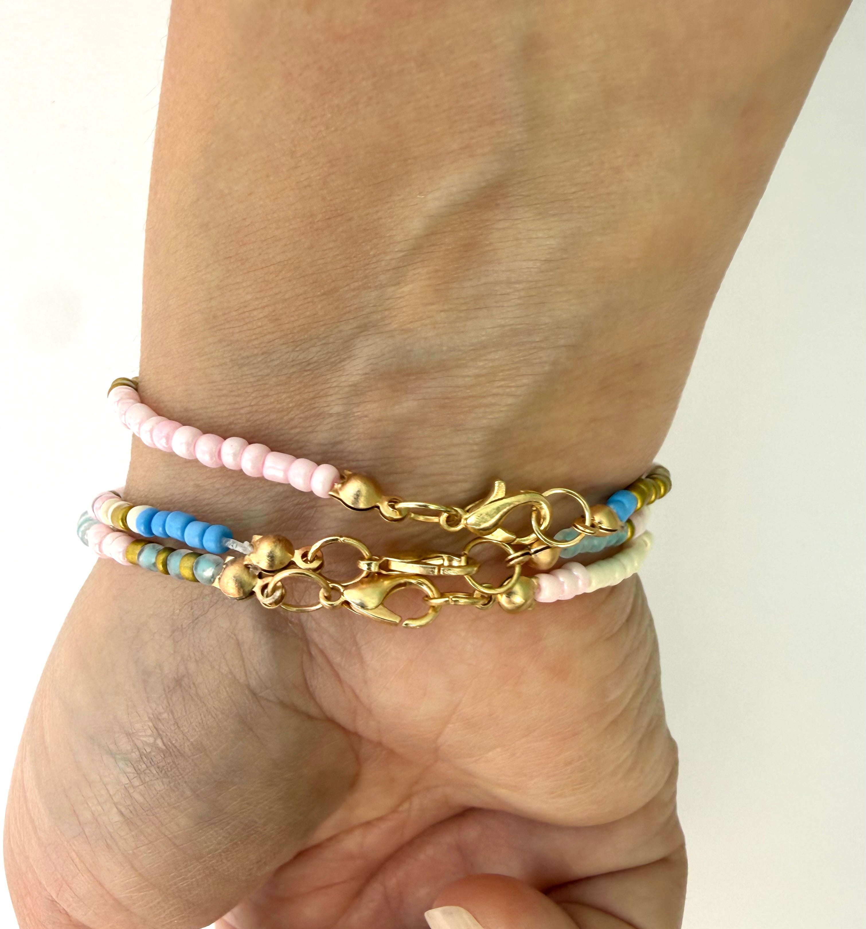RISEN Beaded Bracelet Stack