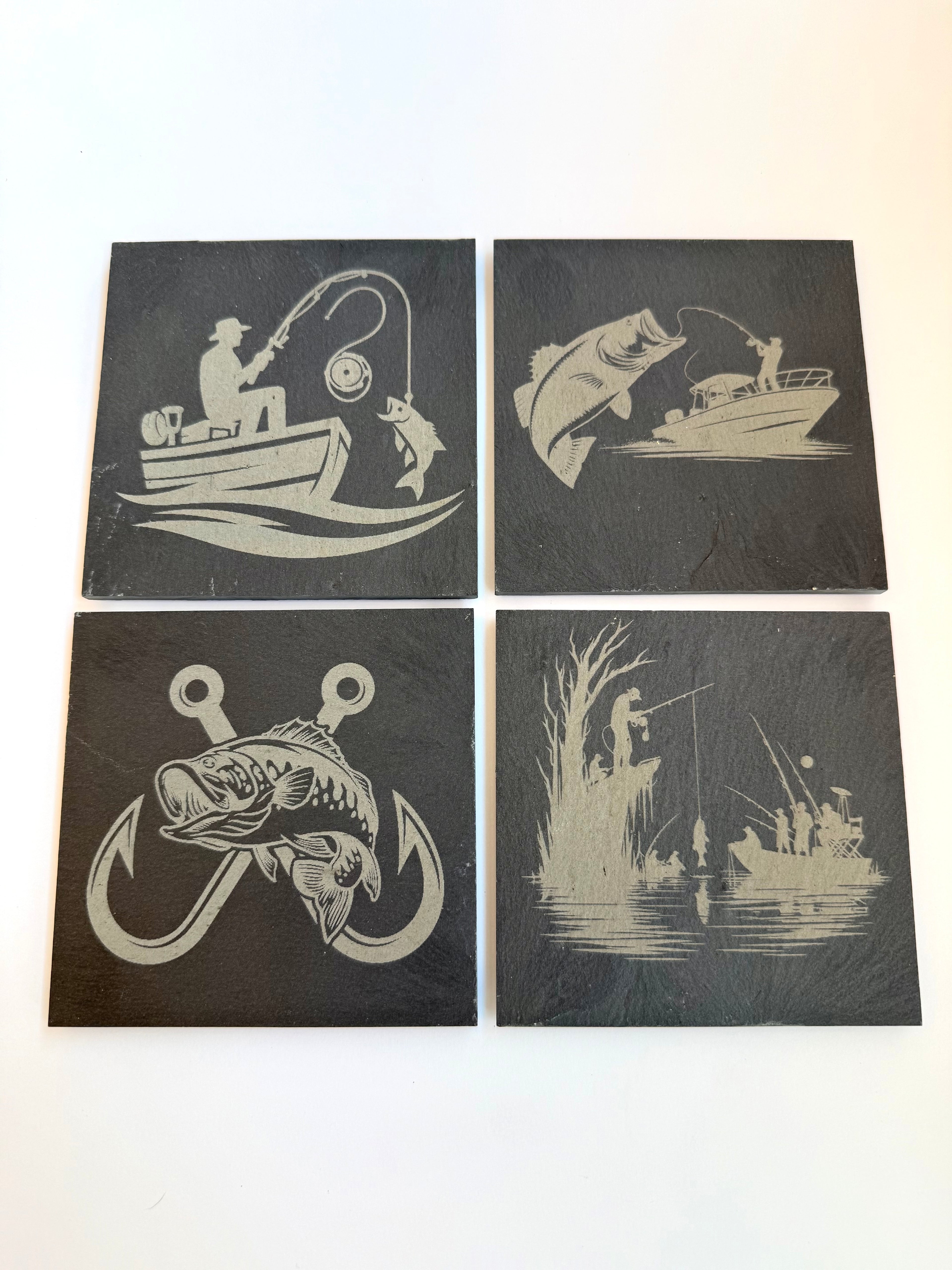 Fishing Coasters-Set of 4