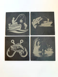 Fishing Coasters-Set of 4