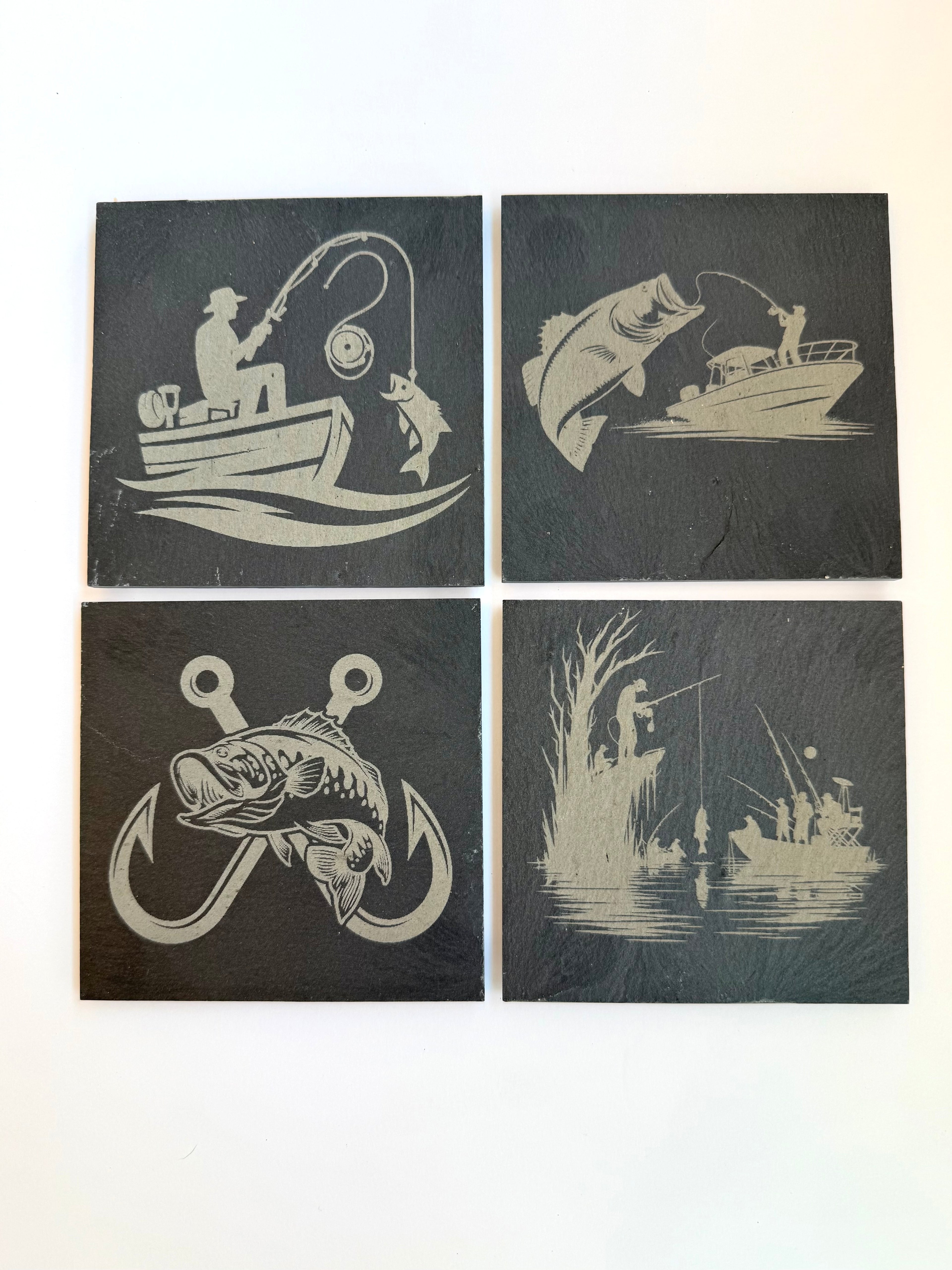 Fishing Coasters-Set of 4