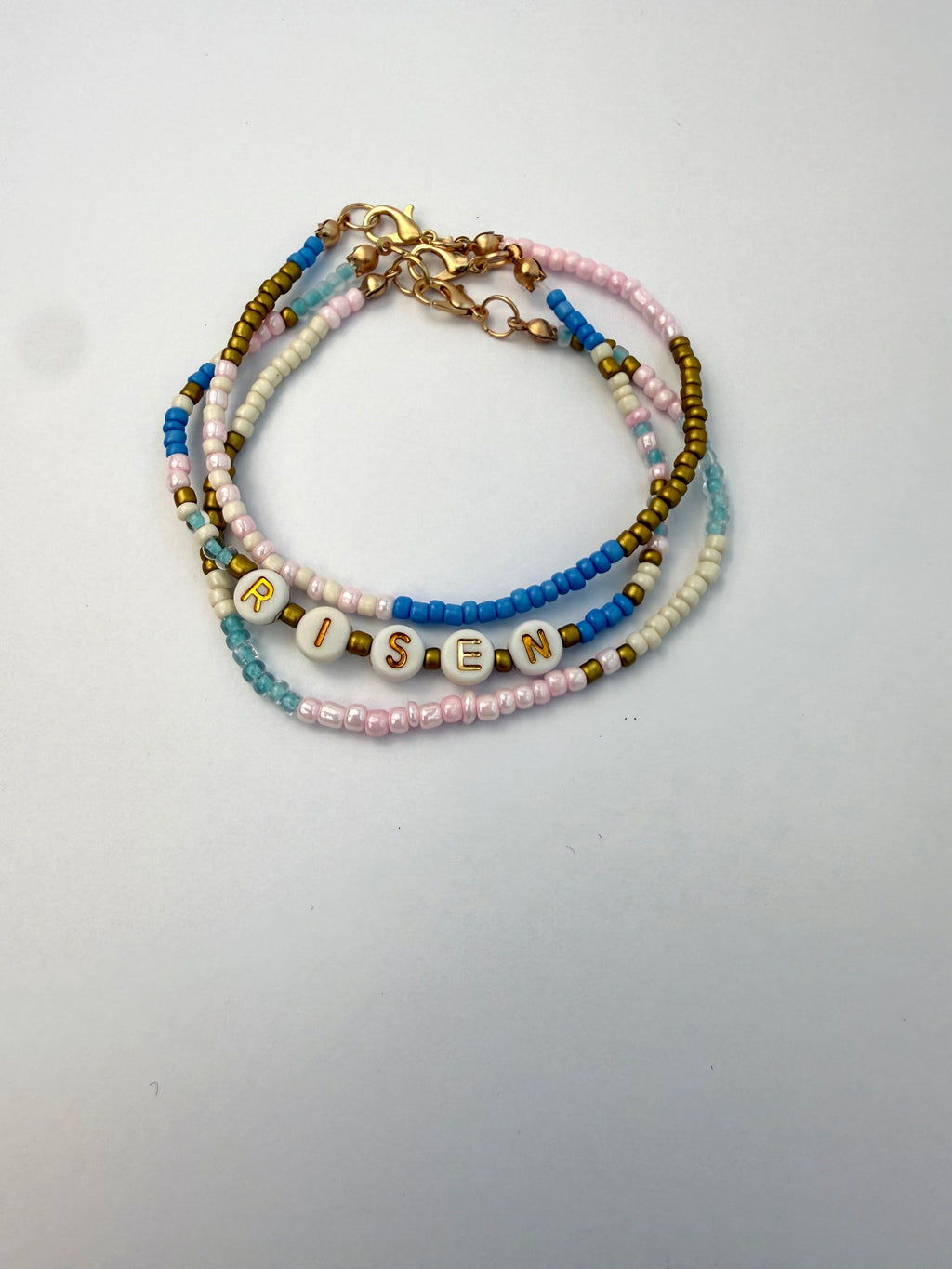 RISEN Beaded Bracelet Stack