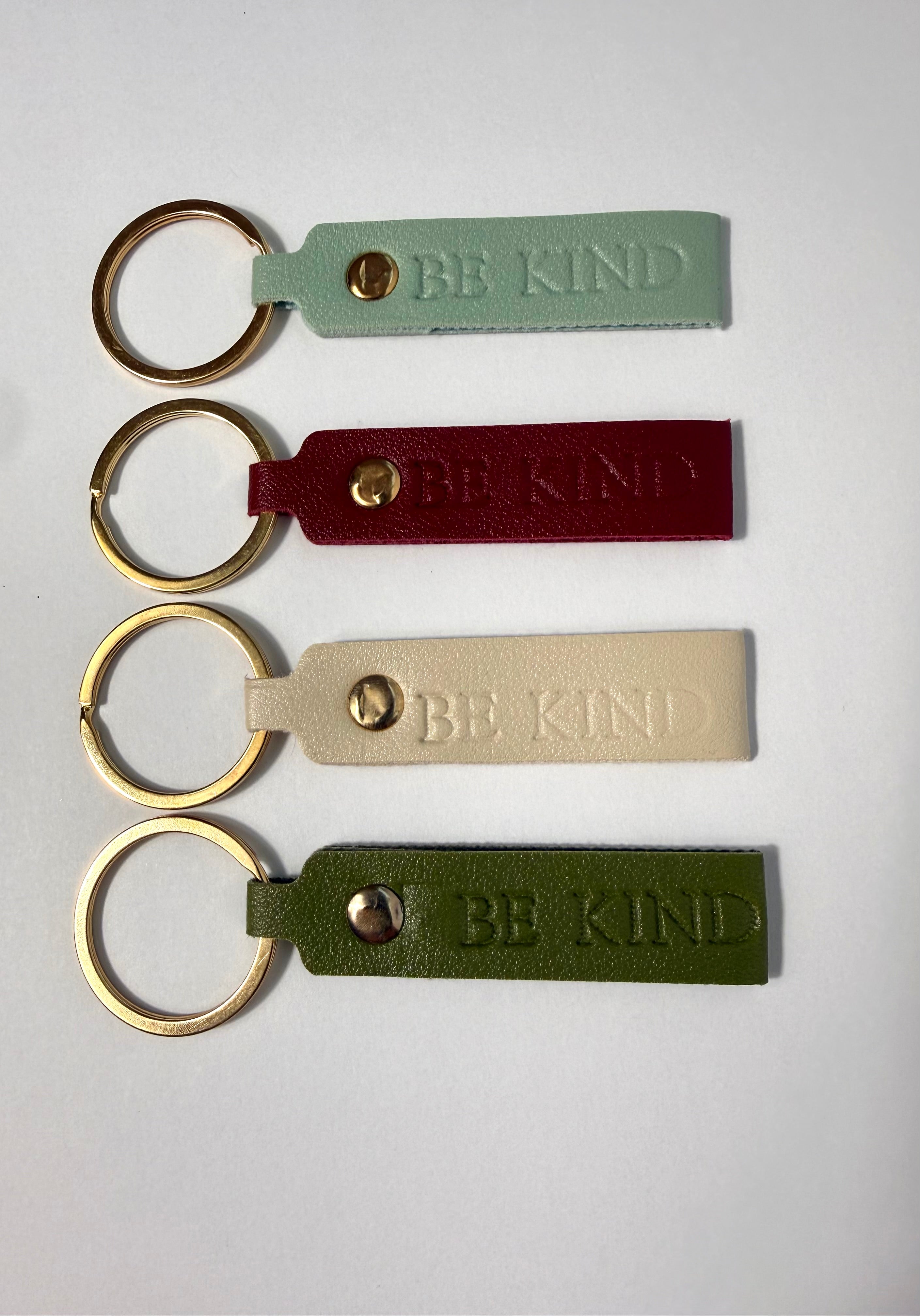 Be Kind Faux Leather Keychains