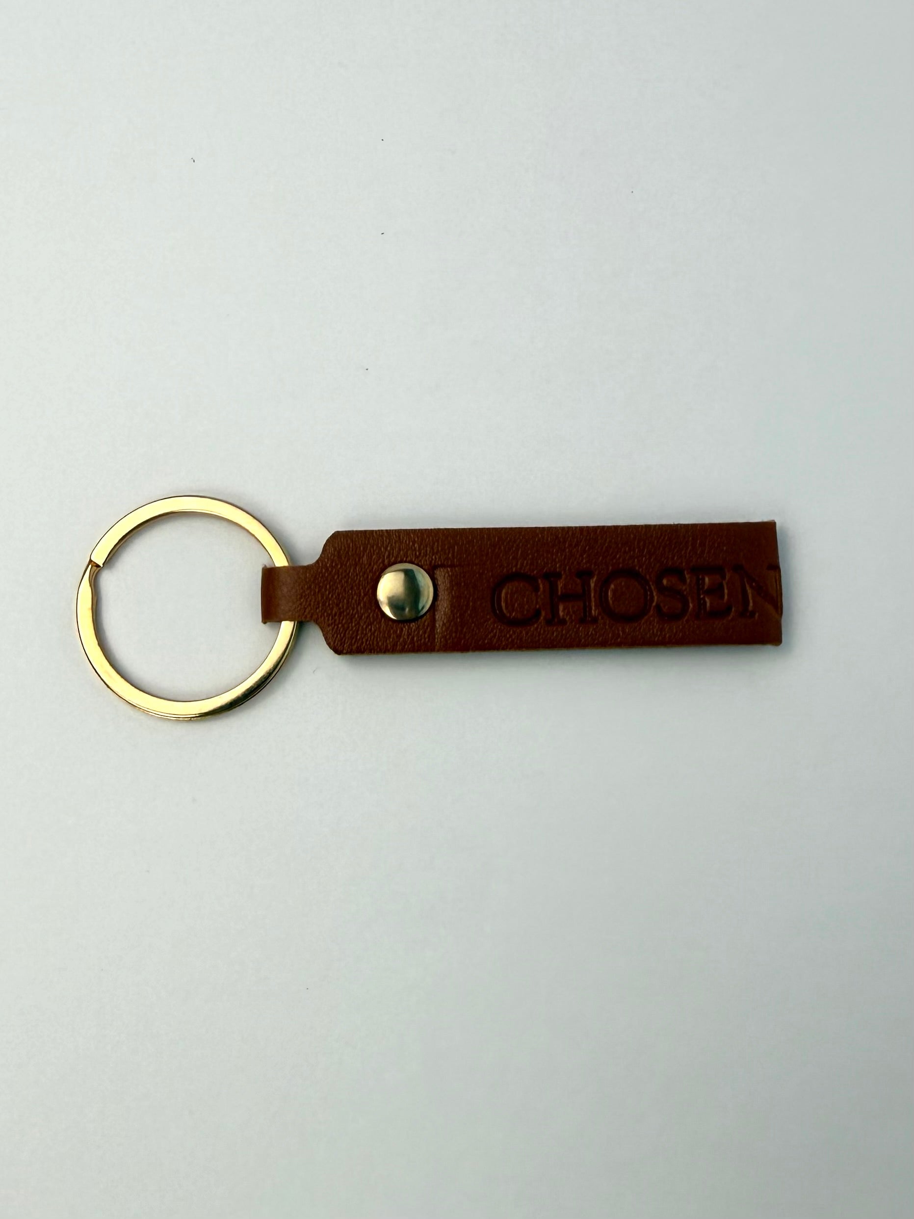 CHOSEN Faux Leather Keychain