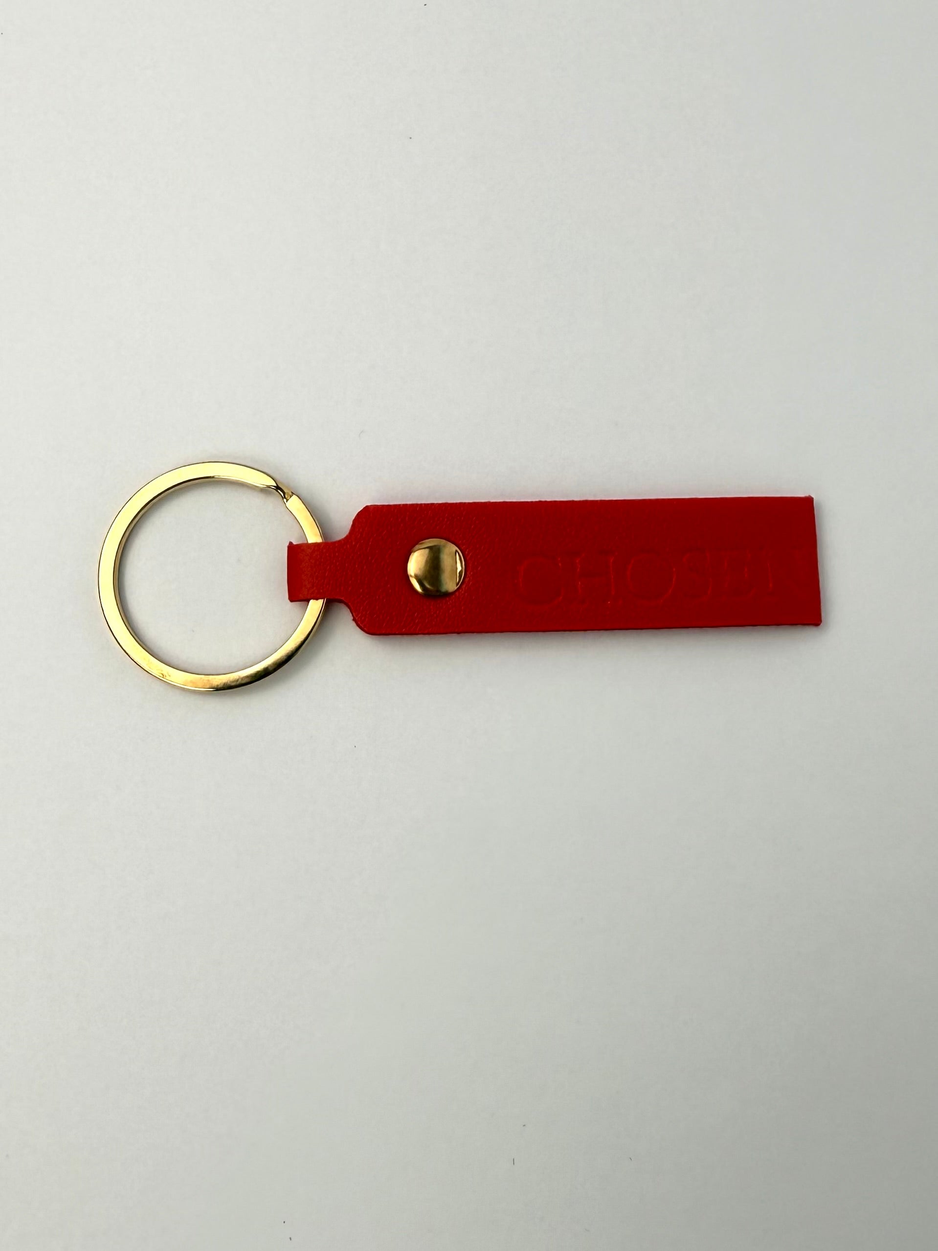 CHOSEN Faux Leather Keychain