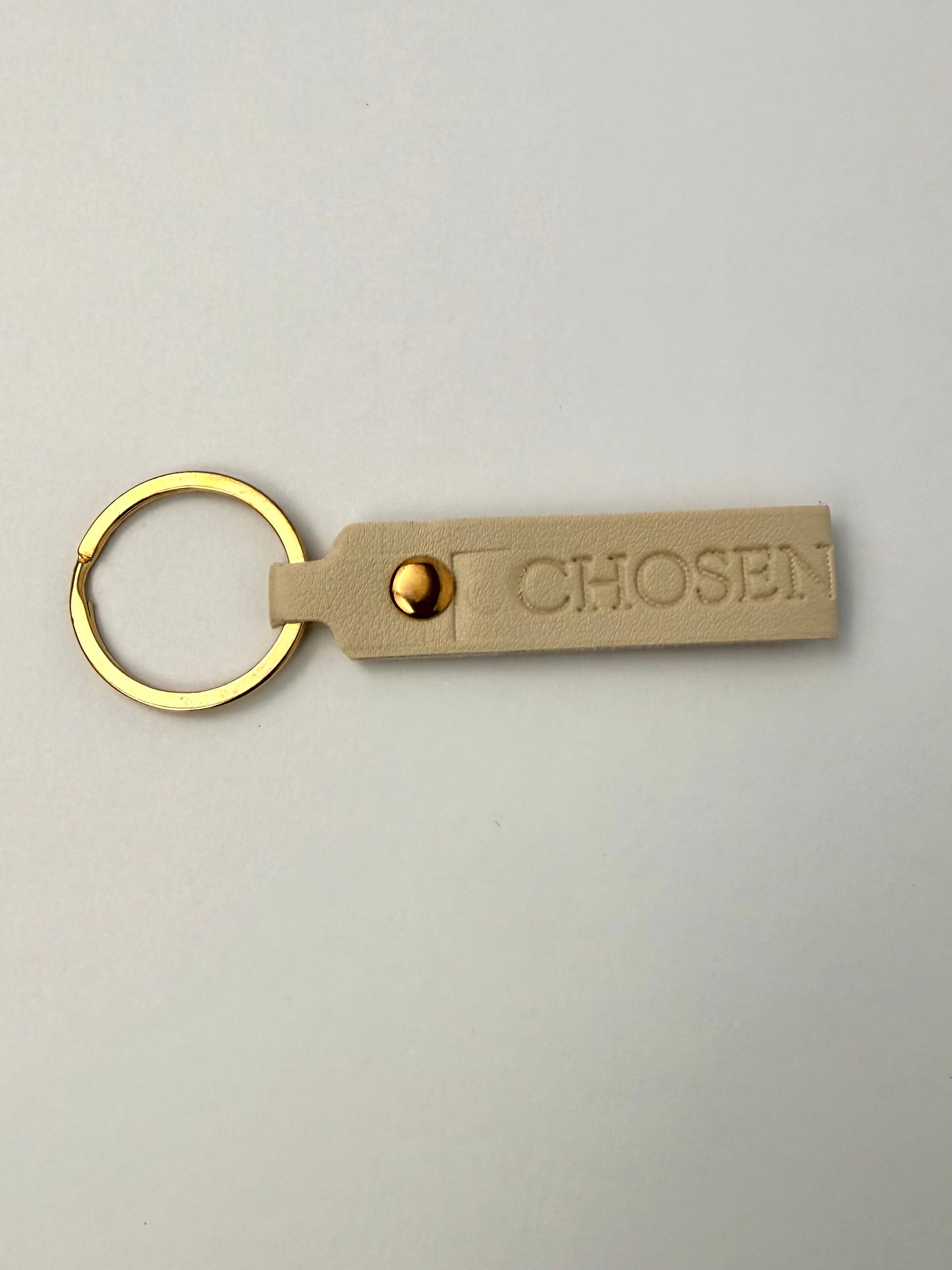 CHOSEN Faux Leather Keychain
