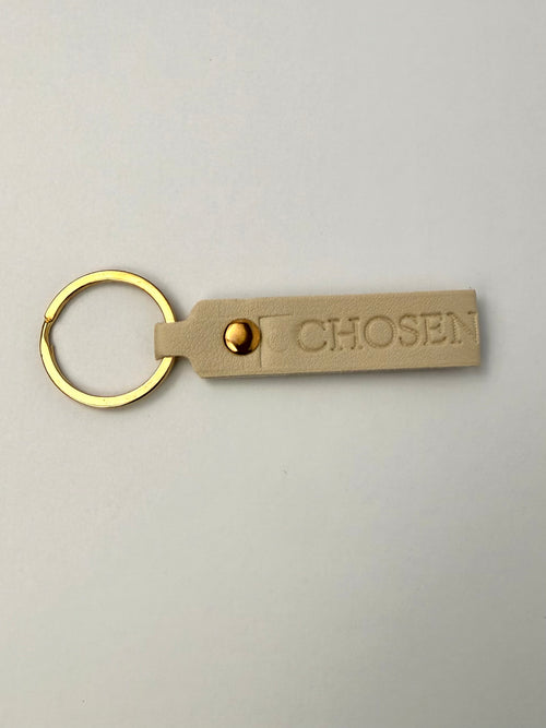 CHOSEN Faux Leather Keychain